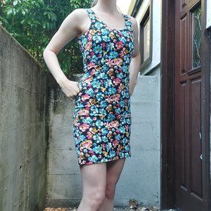 Orb Floral Bodycon Dress